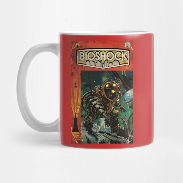 Bioshock Big Daddy Comic poster by gruntcooker